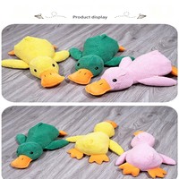 Peluche pour chien en forme de canard, jouet à mâcher couineur, compagnon d'entraînement pour animaux de compagnie
