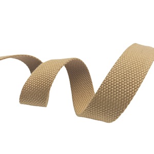 Zonesin 25mm de large Polyester coton perlé sangle coton armure toile bagages sac à main bandoulière crochet boucle bandes - Product Image 2