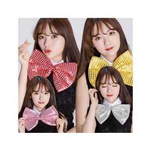 Farfalla scintillante grande cravatta cravatta cravatta papillon e cravatte per Costume da festa - Product Image 1