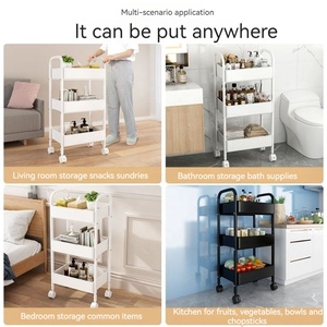 Pp nhựa đa lớp tiết kiệm không gian nứt Kệ phòng tắm khoảng cách chủ có thể tháo rời giá nhà bếp hẹp kệ lưu trữ nhà bếp tổ chức - Product Image 6