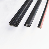 Profilé en PVC extrudé sur mesure, écologique, fabriqué en Chine, pour rails coulissants de fenêtres et portes de supermarchés