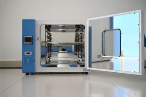 प्रमाणित मजबूर हवा सुखाने ओवन 304 स्टेनलेस स्टील Temp10-300 गर्म हवा परिसंचरण ओवन 42/70/136/210/245l - Product Image 3