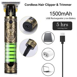 Lanumi JM-700AL professionale barbiere forniture taglio tutto metallo barba trimmer capelli elettrico salone Cordless ricaricabile 0mm - Product Image 4