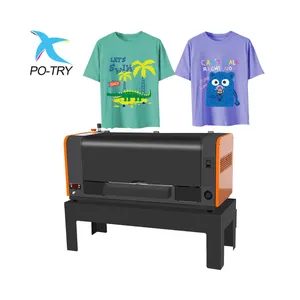 Potry Dtf White Ink Printer Heat Transfer Pet Film T-Shirt Dtf Printer I3200 T-Shirt Printing Machine A3 DTF Printer