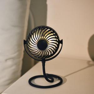 Ventilateurs de bureau portables, mini, personnalisables, pliables, à fixation sur tête ou à suspendre, avec bras flexibles USB - Product Image 1