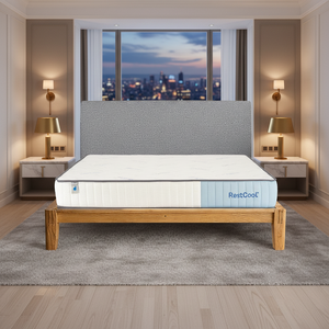 Colchón de Espuma Refrigerante Clean Air con Alivio de Presión y Caja Ligera - Product Image 1