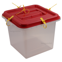 Urna de Votación de Plástico Transparente PP, Reutilizable y Apilable, Suministros para Elecciones en África 2026, Directo de Fábrica
