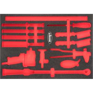 VIGOR - V6812-L Soft <b>foam</b> insert for V6812 (empty) - EAN 4047728068123 <b>ROLLING</b> WORKSHOPS EMPTY TRAYS - Product Image 1