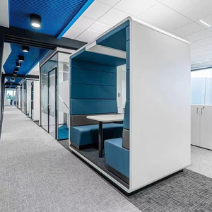 Cabina Acústica de Oficina con Muebles <span class=keywords><strong>para</strong></span> Reuniones Tranquilas y Privadas, Insonorizada <span class=keywords><strong>para</strong></span> Voces Humanas, Compartimento <span class=keywords><strong>para</strong></span> Teléfono - Product Image 1