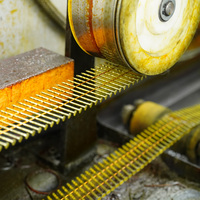 Clous en bobine pour palettes Yizhengyu, à tige annelée 15 degrés, 2,8 mm x 50 mm, collés sur fil, revêtement vinyle, vente en gros directe usine