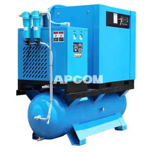 Compressors Industrial APCOM Integrated Combined Oil Free Screw Air Compressor For Dental Medical Food Beverage Industry