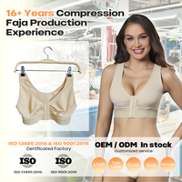 Soutien-Gorge de Compression Chirurgical Post-Opératoire à Fermeture Avant pour Femme, Correcteur de Posture, Haut Court Remontant, Grandes Tailles