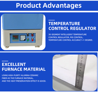 Haute qualité 1200 degrés atmosphère sous vide chauffage four à moufle gaz inerte Mini fours à moufle haute température 1800C laboratoire