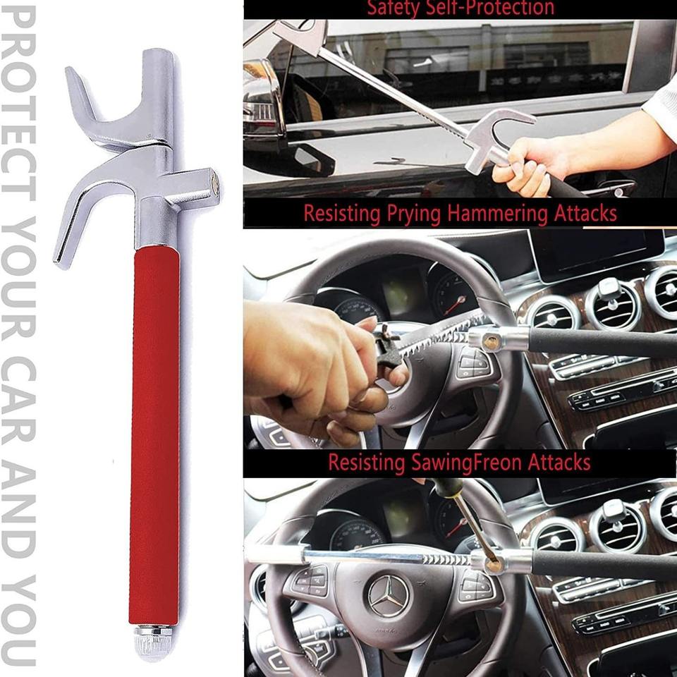 Yurunxiang ABG Car Steering Wheel Lock - Multi-function Anti-theft Security Device