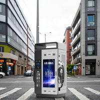 Nouvelles stations de charge automatiques CC avec écran d'affichage publicitaire haut de gamme EV Centre commercial de luxe Grade 90kW 120kW CE Ccs2