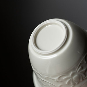 Ding Ware Gaiwan <b>Tea</b> <b>Set</b> With Lid Porcelain Lotus Scroll Design For Kung Fu <b>Tea</b> Ceremony - Product Image 3