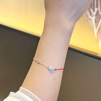 Bracelet à maillons en acier inoxydable plaqué argent S925, motif végétal ethnique, bijoux imperméables pour femmes, cadeau quotidien ou d'anniversaire