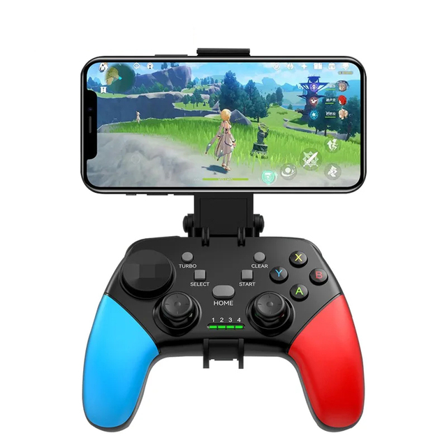 G9 Wireless BT Dual Vibration Turbo Mobile Game Controller with Phone Stander for PS3 PS4 Mobile PUBG Gamepad with ShootingPlus