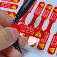 Haute Adhésif Auto-Adhésif Câble Étiquette Papier Étanche Enroulement Fil Colle Pliant pour Réseau Données Câble Étiquette