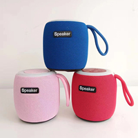 Haut-parleur portable d'extérieur en tissu avec lumière RVB dégradée, lecteur audio stéréo mini sans fil avec cordon