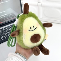 Porte-clés mini-poupée en peluche de la série Fruits Mignons : Orange, Pomme, Pastèque – Pendentif rembourré pour voiture, sac, breloque, jouet de poche mignon, cadeau