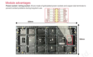 จอแสดงผล LED SMD ในอาคาร P4 โมดูลจอ LED ในอาคาร ขนาด 320x160 มม. จอแสดงผล LED ขายดี - Product Image 3