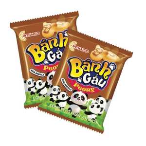 Galletas de Oso con Crema de Chocolate y Peonía al por Mayor, 25g, Deliciosas Galletas en Forma de Oso con Relleno Suave de Crema de Chocolate - Product Image 1
