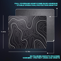 Tapis de souris en verre résistant à l'usure, à surface micro-gravée lisse et de haute qualité, très vendu