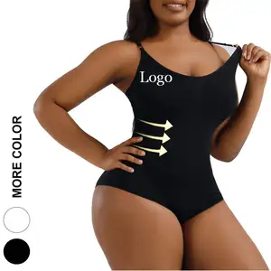 Custom Logo One Piece Slimming Body Shaper Shape Wear Butt Lifter Tummy Control Seamless Bodysuit For Women