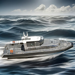 Barco de <span class=keywords><strong>rescate</strong></span> de patrulla piloto de aluminio de alta velocidad de 11,6 m con diseño de motor fuera de borda - Product Image 1