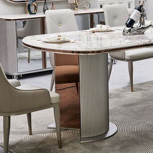 Juegos de <span class=keywords><strong>Comedor</strong></span> Completos de Lujo de Madera para 6 Personas Muebles para el Hogar Lujosa Mesa de <span class=keywords><strong>Comedor</strong></span> Grande Moderna de Madera y Mármol con <span class=keywords><strong>4</strong></span> <span class=keywords><strong>Sillas</strong></span> - Product Image 5