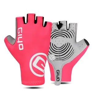 Guantes de mano para ciclismo con Gel de medio dedo, venta al por mayor, guantes de carreras para ciclismo