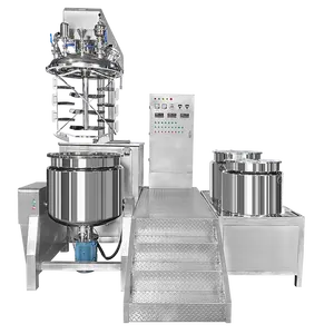 Salep pencampur krim Losion Tubuh membuat kosmetik mesin pencampur mesin emulsi vakum untuk membuat pemasok Losion Tubuh