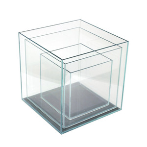 Juyang Aquarium Réservoir Sans Monture Ultra Blanc Décoration de La Maison Bol À Poisson Verre Clair Verre Carré 4.2 Gallon 9mm Durable 15.6L - Product Image 1