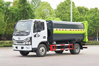 Camion à ordures compacteur diesel DONGFENG 4x2 à chargement latéral avec benne basculante et transmission manuelle, composants essentiels du moteur et de la pompe