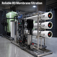 Système d'eau ultrapure industrielle 1 m³/h, eau à faible TCO pour la fabrication de circuits imprimés, avec surveillance de la qualité en ligne