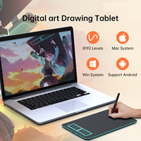 Tableta Gráfica Kstar con 8192 Niveles de Presión, 6 Teclas Express, Interfaz USB, Resolución de Lápiz de 5080 LPI, Área Activa de 6.6x4.1 Pulgadas
