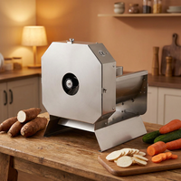 RVS professionele groente- en fruitsnijmachine voor bananen, aardappelen en uien