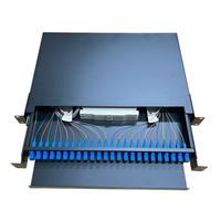 HILINK 1U ODF 24 Port SC UPC Simplex Fiber Optic Patch Panel Slidable Drawer FTTH Terminal Box Kompatibel 5G Berkualitas Tinggi
