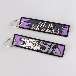 18 Designs Japan Style Jujuttsu Kaisan <b>Anime</b> <b>Keychain</b> Gojo Satoru Woven Embroidered <b>Keychain</b> Accessories - Product Image 4