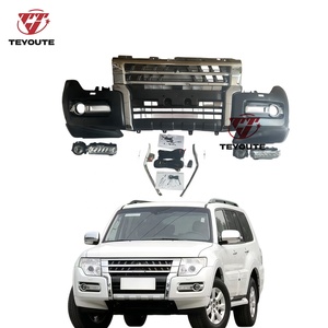 Grille de pare-chocs supérieure en ABS modifiée TEYOUTE à ajustement direct pour MONTERO <span class=keywords><strong>PAJERO</strong></span> V93- V97 2004-2016 à 17-26 – Remplacement - Product Image 2