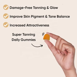 Gomitas Bronceadoras OEM/ODM con Betacaroteno, Astaxantina y Vitamina C, Suplemento para el Pigmento de la Piel, para un Brillo Radiante y Salud de la Piel - Product Image 5