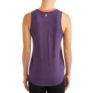 Camiseta acanalada lisa con diseño personalizado para mujer, chaleco elástico, Top ajustado para Fitness, Yoga, gimnasio, camisetas sin mangas deportivas - Product Image 3