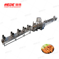 Nouvelle machine à frire les légumes et les snacks à haute productivité et ligne de production de friture continue
