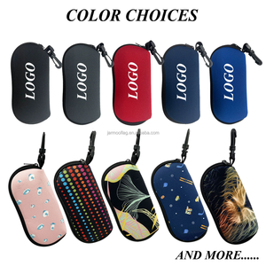 Custodia Morbida in Neoprene per Occhiali con Cerniera, Portatile, con Gancio, da Viaggio, Scatola Unica in EVA per Occhiali da Sole - Product Image 6