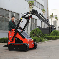 Minipala cingolata diesel Euro 5 EPA con motore Kubota, capacità 200 kg, potenza 13,5 kW, per lavori forestali e giardinaggio