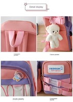 Sac à dos pour lycée YCH 2024, ventes chaudes, volume élevé, ensembles de sac à dos et de boîte à lunch pour enfants, ensemble de cartable pour enfants. Sac d'école