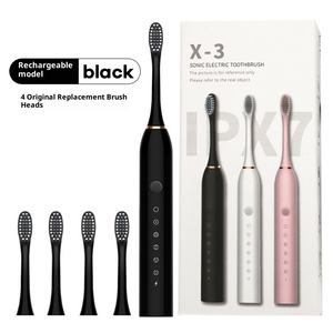 <span class=keywords><strong>Irrigador</strong></span> Bucal Portátil, Limpiador Dental, <span class=keywords><strong>Cepillo</strong></span> de Dientes Eléctrico Ultrasónico Automático Modelo X3, Recargable, para Adultos y Niños, Ideal para Viajes - Product Image 2