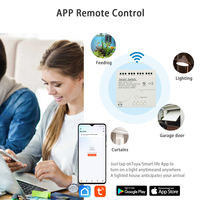 Module relais intelligent Zigbee 4 canaux, récepteur, interrupteur, automatisation, auto-verrouillage, intelligent, vie intelligente, commande vocale, 433Mhz