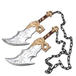 God of War <span class=keywords><strong>Lames</strong></span> d'Athéna Kratos Lame <span class=keywords><strong>du</strong></span> <span class=keywords><strong>Chaos</strong></span> Arme 45cm Matériel PU Katana Épée Jouet d'arme de samouraï Jouets de jeu pour enfants Cadeau - Product Image 6